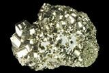 Gleaming Pyrite Crystal Cluster - Peru #141825-2